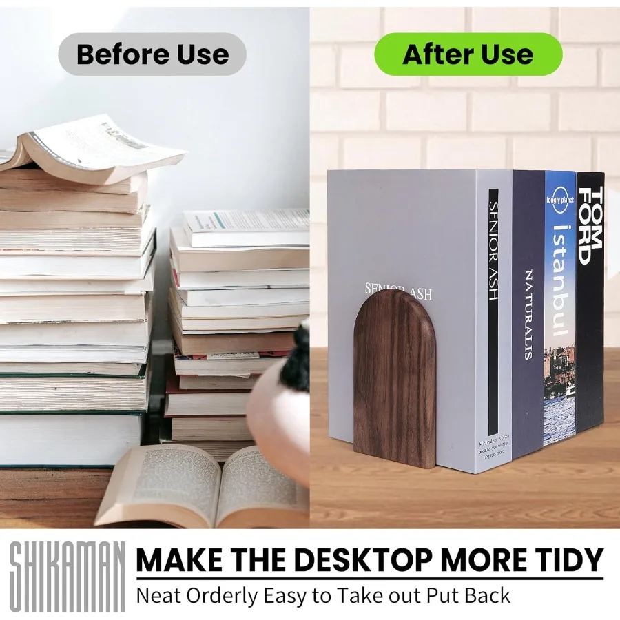 Podpórki do książek 1 para drewnianych podpórek uniwersalne ekonomiczne podpórki do książek