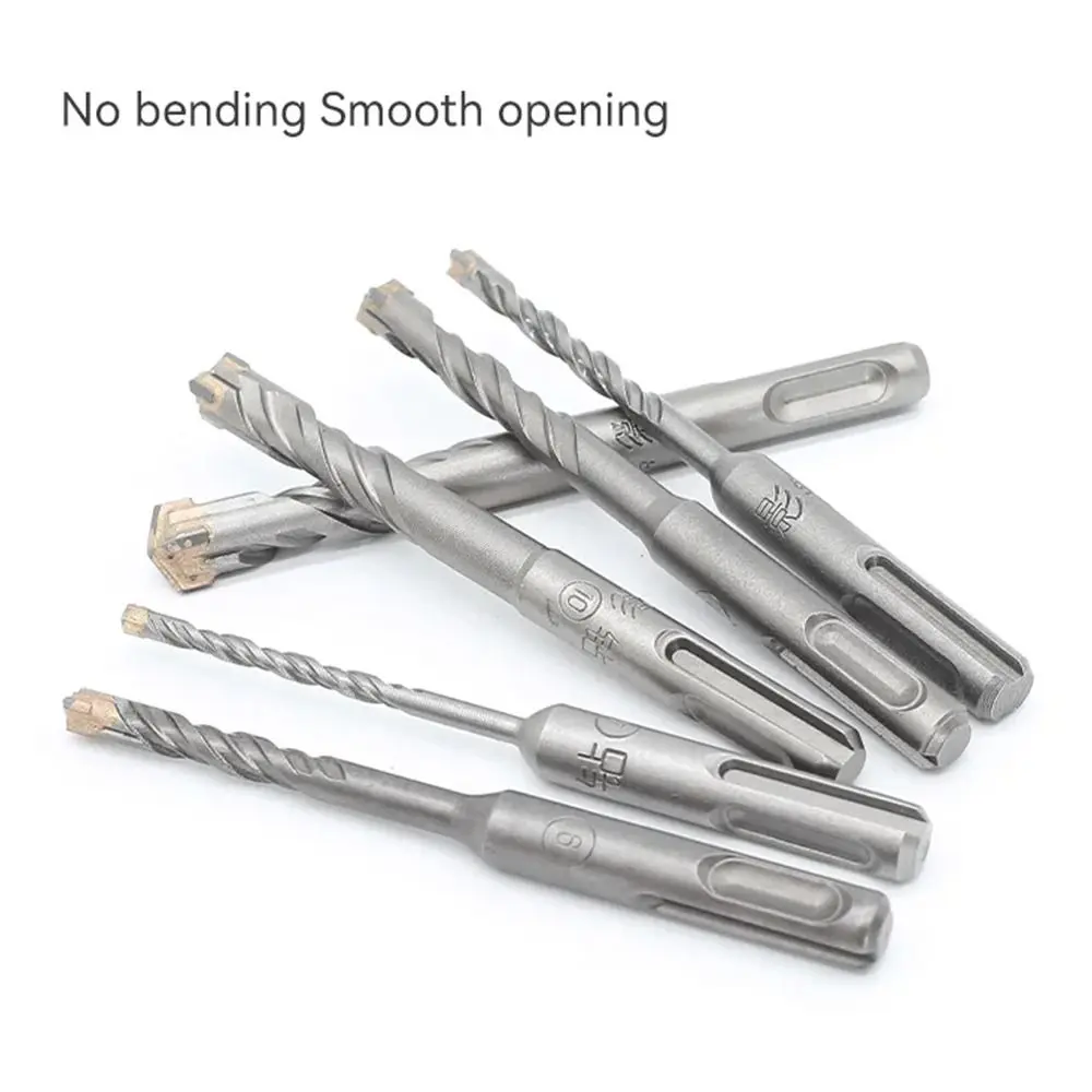 1Pcs 5/6/7/8/10/12mm Concrete SDS Plus Drill Bit 110mm 160mm Cross Tips Impact Drills Round Shank 4 Cutters Hand Power Tool