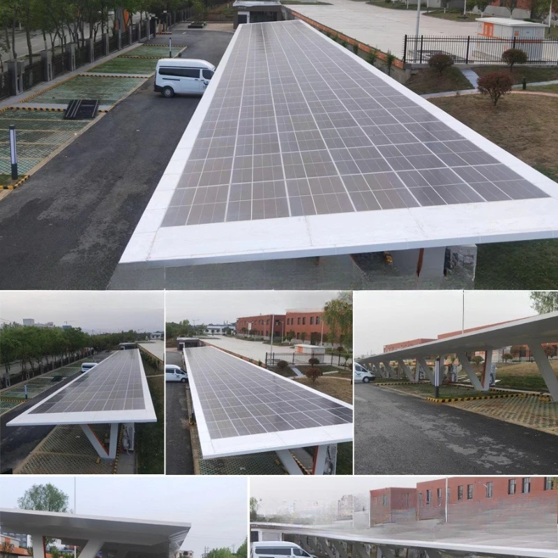

New energy solar photovoltaic community charging carport household energy storage system