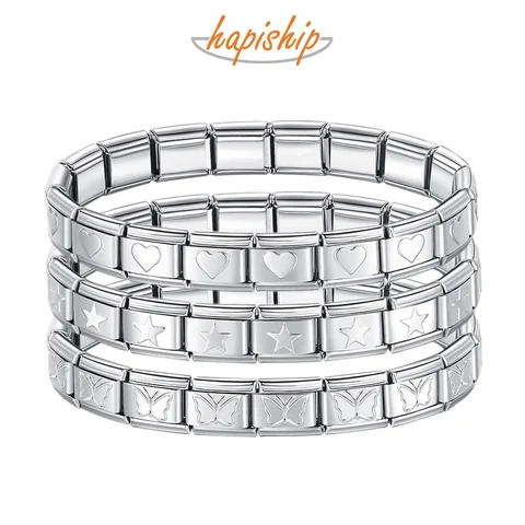 Elastic Italian Charm Bracelet