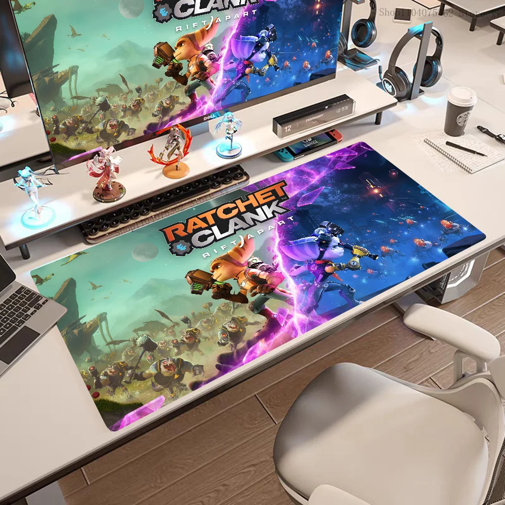 Ratchet And Clank Rift Apart Mousepad Large Keyboard Desk Mat Gaming Mouse Pad LockEdge Non-slip Mat