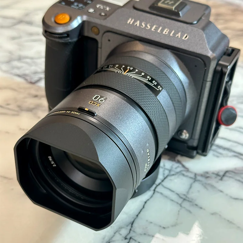 غطاء عدسة مربعة معدنية من Bayonet يأتي مع غطاء معدني مجاني لـ Hasselblad XCD 2.5/90V XCD 90mm F/2.5 V