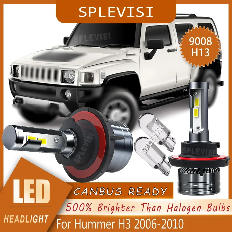9008/H13 T10 LED Headlight Bulbs High Low Beam Side Marker Interior Lights 12v For Hummer H3 2006 2007 2008 2009 2010