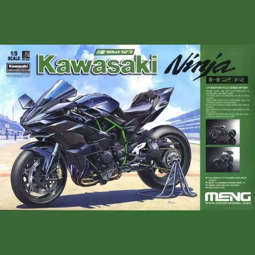 

Meng MT-001 1/9 Scale “NINJA” Ninja H2 R Model 2019 MOTORCYCLE SERIES Hot