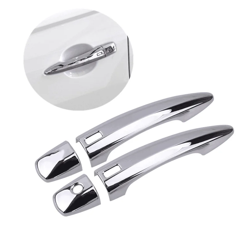 

Роскошные хромированные чехлы на дверные ручки автомобиля из углеродного волокна для Nissan JUKE 2021 2022 2023, аксессуары для стайлинга, наклейки, наклейка на автомобиль