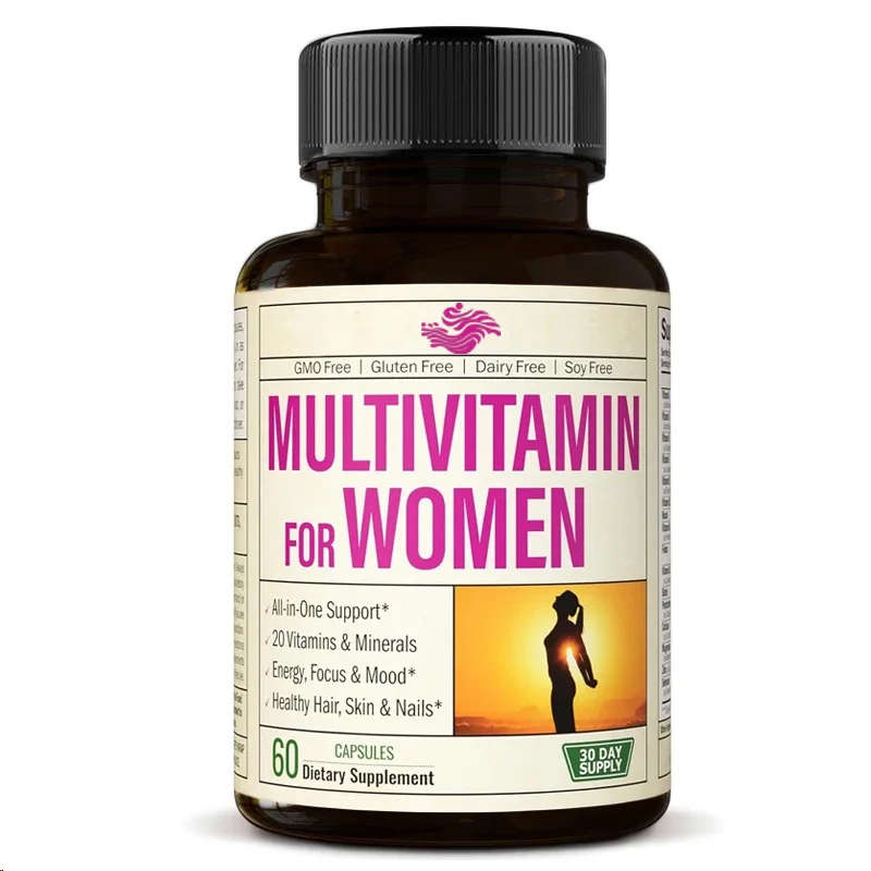 

Women's Daily Vitamin And Mineral Supplements Contain Chromium, Magnesium, Biotin, Zinc, Calcium, And Green Tea Antioxidants