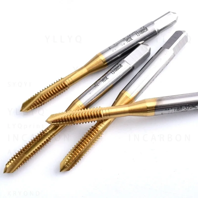 HSSE-M35 JIS Standard Spiral Pointed Tap UNC 2-56 3-48 4-40 6-32 8-32 10-24 12-24 1/4 3/8 Machine Screw Thread Taps
