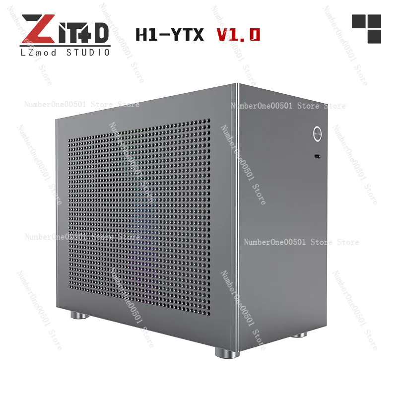 Lzmod mini H1-YTX 1.0 7.82L ITX Case Collaboration with Zhuangjiyuan Supports Maxsun YTX and Dual-Slot GPU