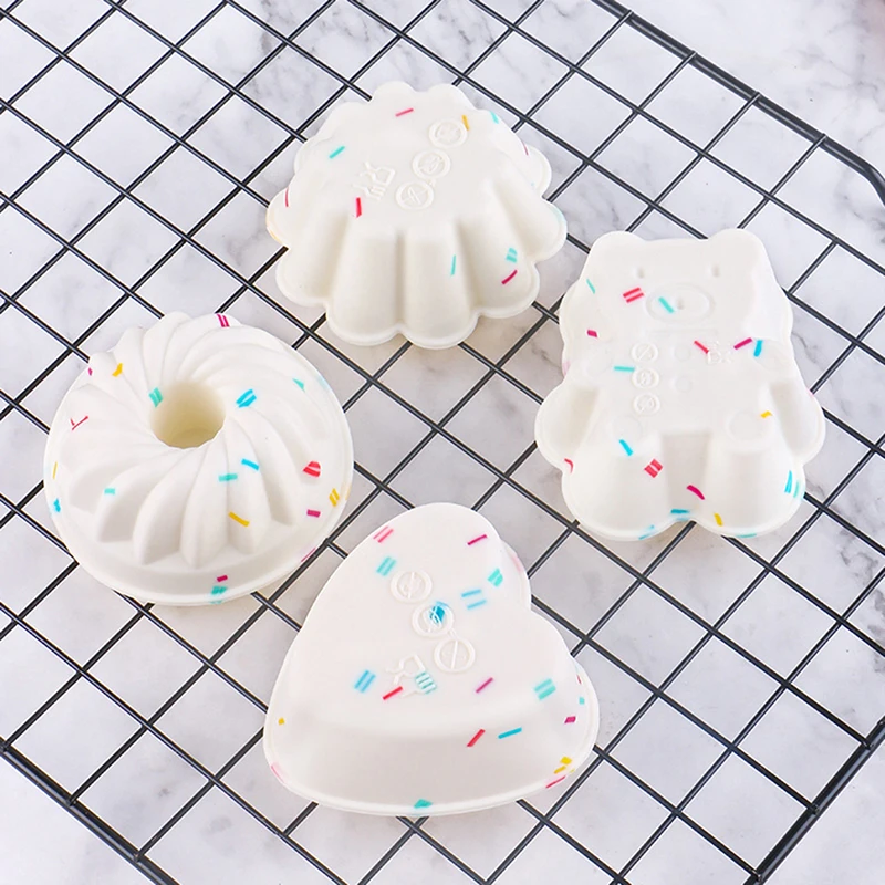 4Pcs Muffin Donuts Cupcake Liner Baking Cup Silicone Molds DIY Decoration Kitchen Baking Tools
