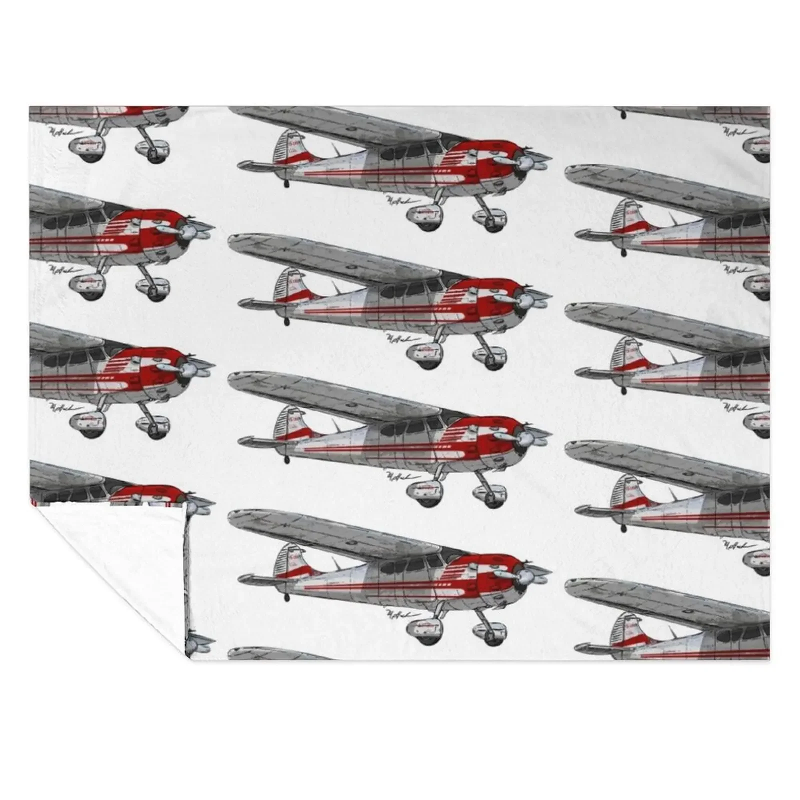 

Cessna 195 Throw Blanket Soft Beds valentine gift ideas Bed wednesday Blankets