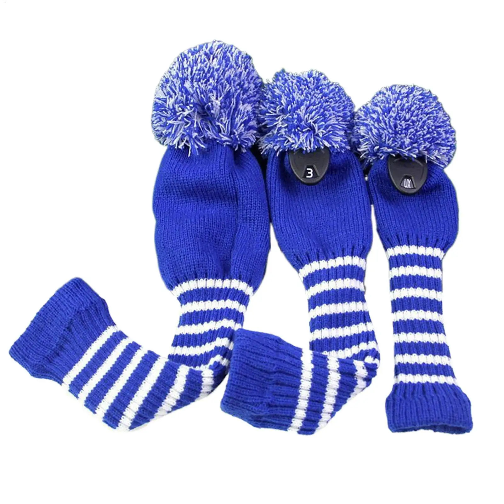 غطاء رأس نادي الجولف سائق وأغطية رأس خشبية 3 قطع حماة محبوكة لوازم عصا رياضية للمراهقين المبتدئين #1