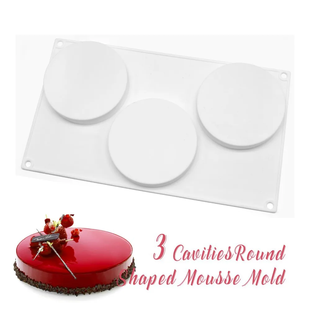 6 Holes Round Tart Decoration Dessert Silicone Tartlet Pastry Cake Mold For Baking Valentine's Day Wedding Mousse Mould image 5