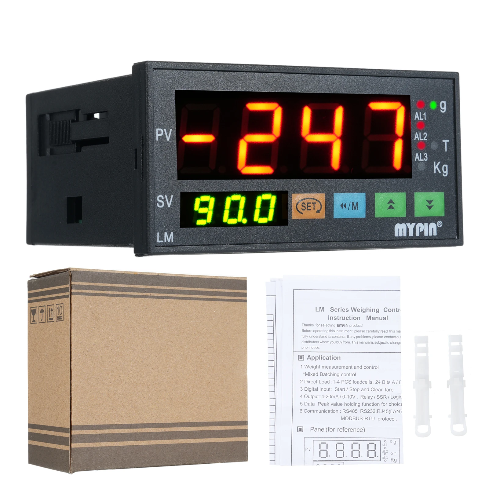 110/220V Load Cell 50/60Hz Display Weighing Transducer Batching Transmitter Weight Sensor Display Indicator
