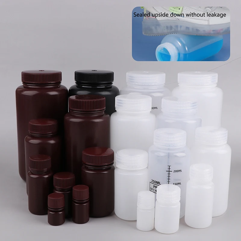 1Pcs Plastic HDPE Empty Seal Bottles Pill Vials Tablet Capsule Solid Powder Portable Containers