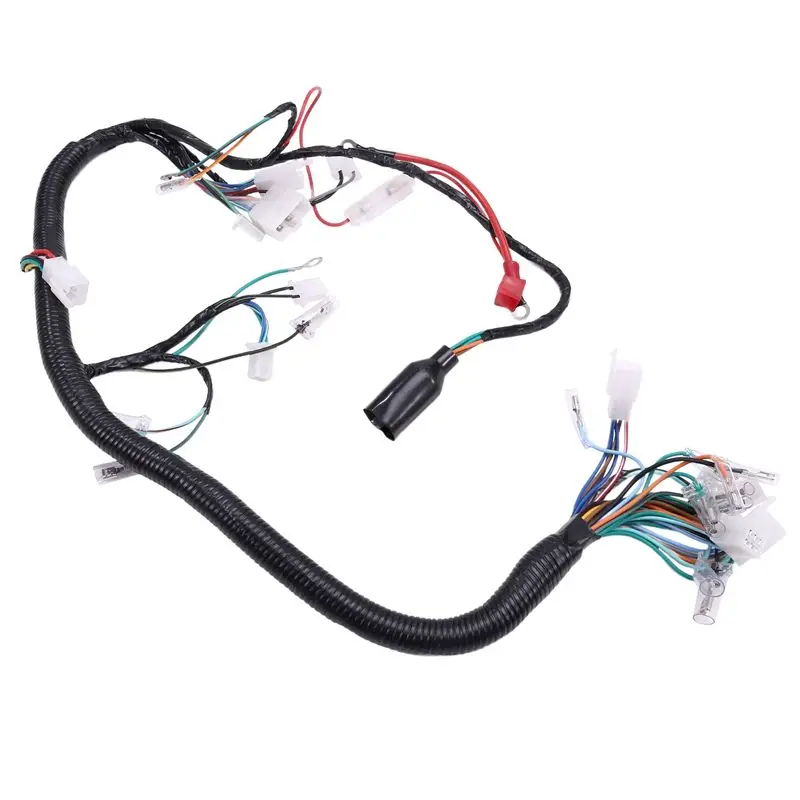 Motorcycle Cable Wiring Harness Full Vehicle Line Assembly For ATV Scooter Electrics Wire Lgnition Line Moto Accessories