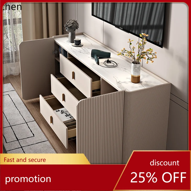 

HXL Luxury Bedroom TV Cabinet Master Bedroom Floor Storage Cabinet Living Room Horizontal Cabinet