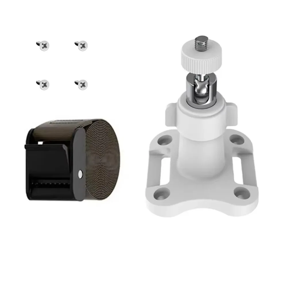 New Adjustable Solar Panel Mount Bracket Universal No Drill Outdoor Camera Holder Tree Strap Mount Rotating
