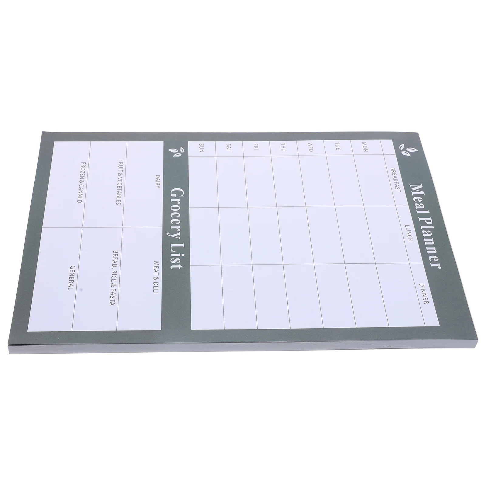 

Meal Plan Book Diet Notebook for Food Planner Adults Shopping List Pad Journal Calendar Weekly Menu Single