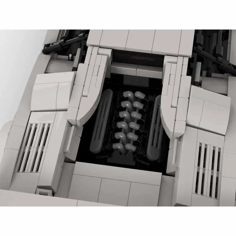 MOC-187814New esportes urbanos carro de corrida bloco de construção modelo1688parts moc criativo meninos crianças aniversário bloco de construção brinquedo presente