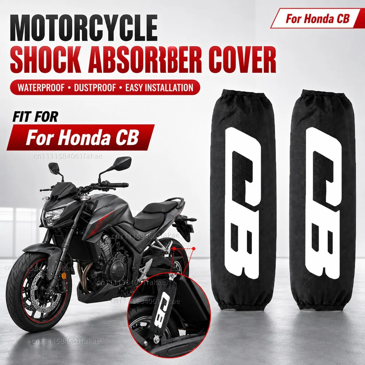

For Honda CB 599 600F CB 400 500 CB919 CB 125 R CB 190R 250R CB1000R Motorcycle Rear Shock Absorber Protector Cover 270mm 350mm
