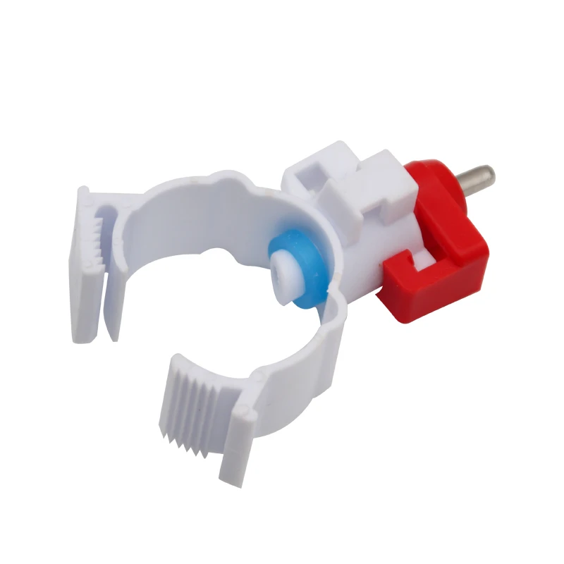 5/10/20 Pcs Chicken Drinker with Buckle Poultry Drinking Spout Chicken Coop Dovecot Spiral Drinker 360 Angle Poultry Supplies