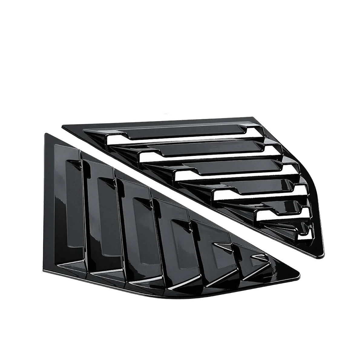 

Glossy Black Rear Side Vent Quarter Window Louver Shutter Cover for Ford Focus MK3 Hatchback 2012-2018