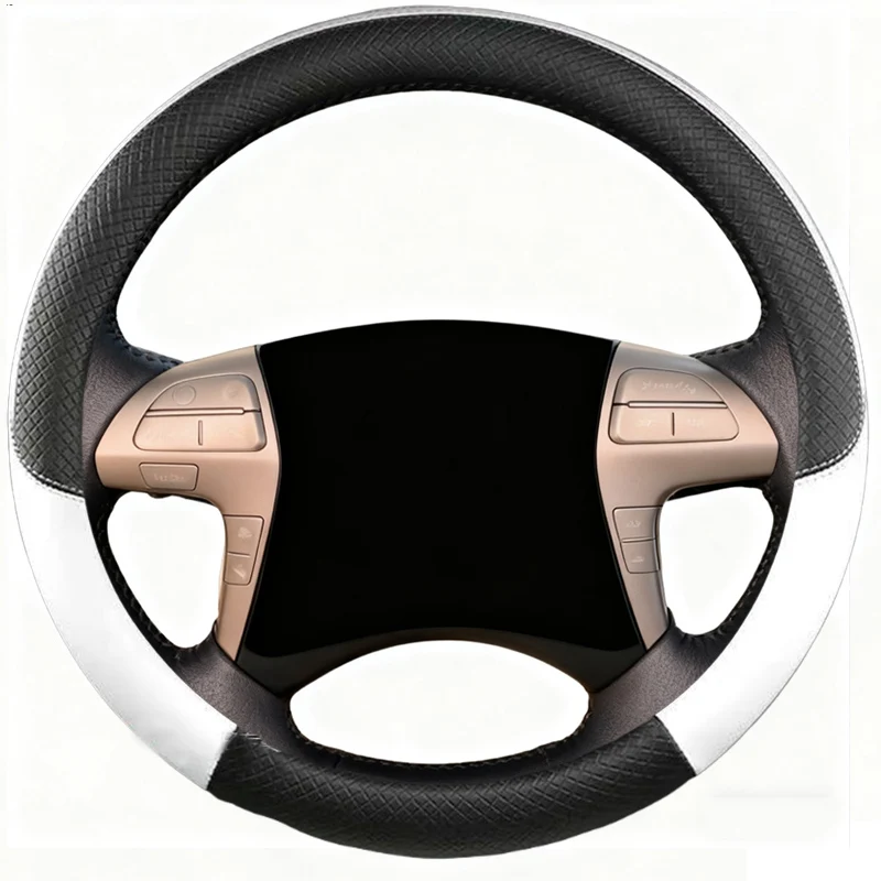 Comfy Microfiber Leather Car Steering Wheel Cover For Toyota Highlander Camry Fortuner Hilux