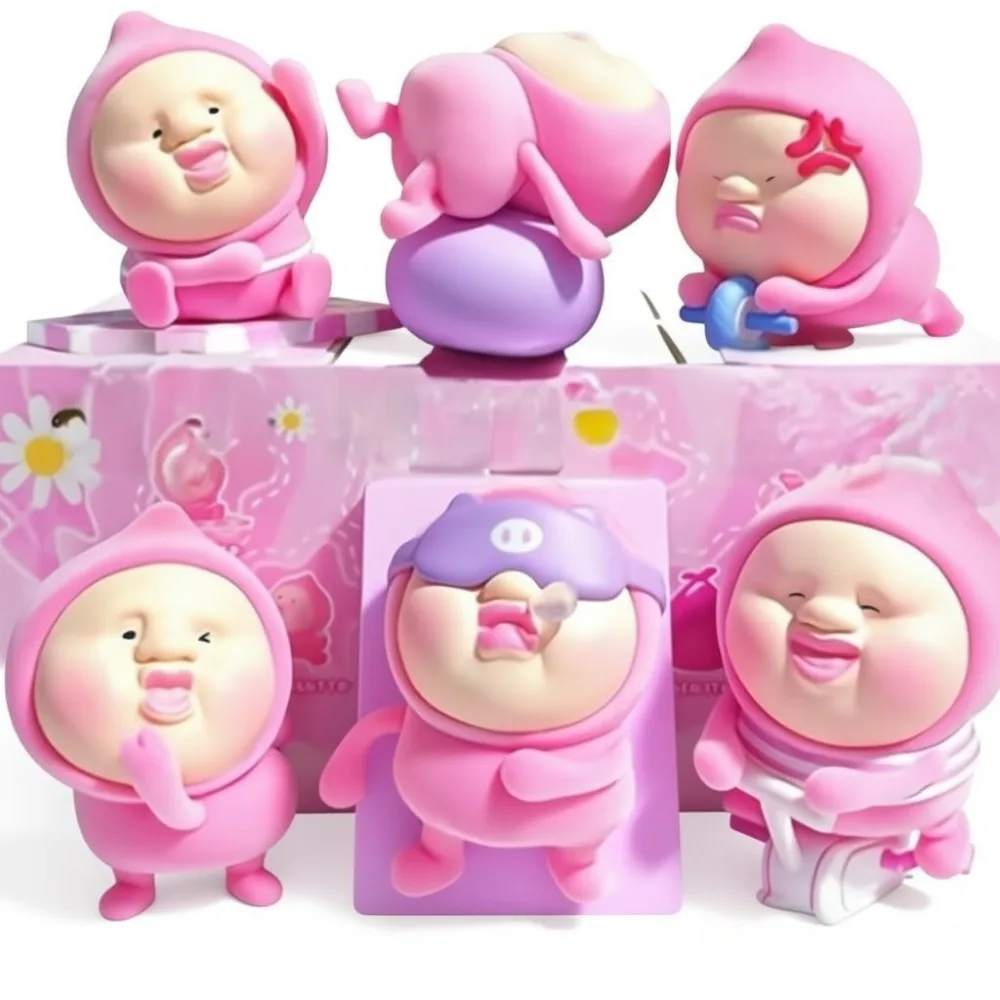 KOBITOS ‌   Peach Boy Sports Blind Box Figur Sammlerstück Lustiges Spielzeug Hässlicher Kopf Kawaii Schreibtischdekoration Mystery Box Überraschungs-Geburtstagsgeschenk