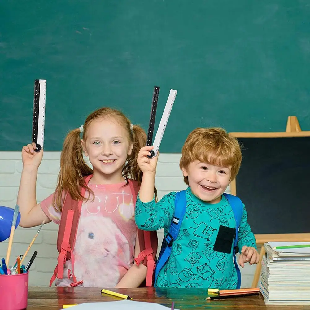 Folding Ruler Black And White Simple Graphic Primary Suppli Birthday Stationery School School Student Gift 1pcs Dr Y0r1