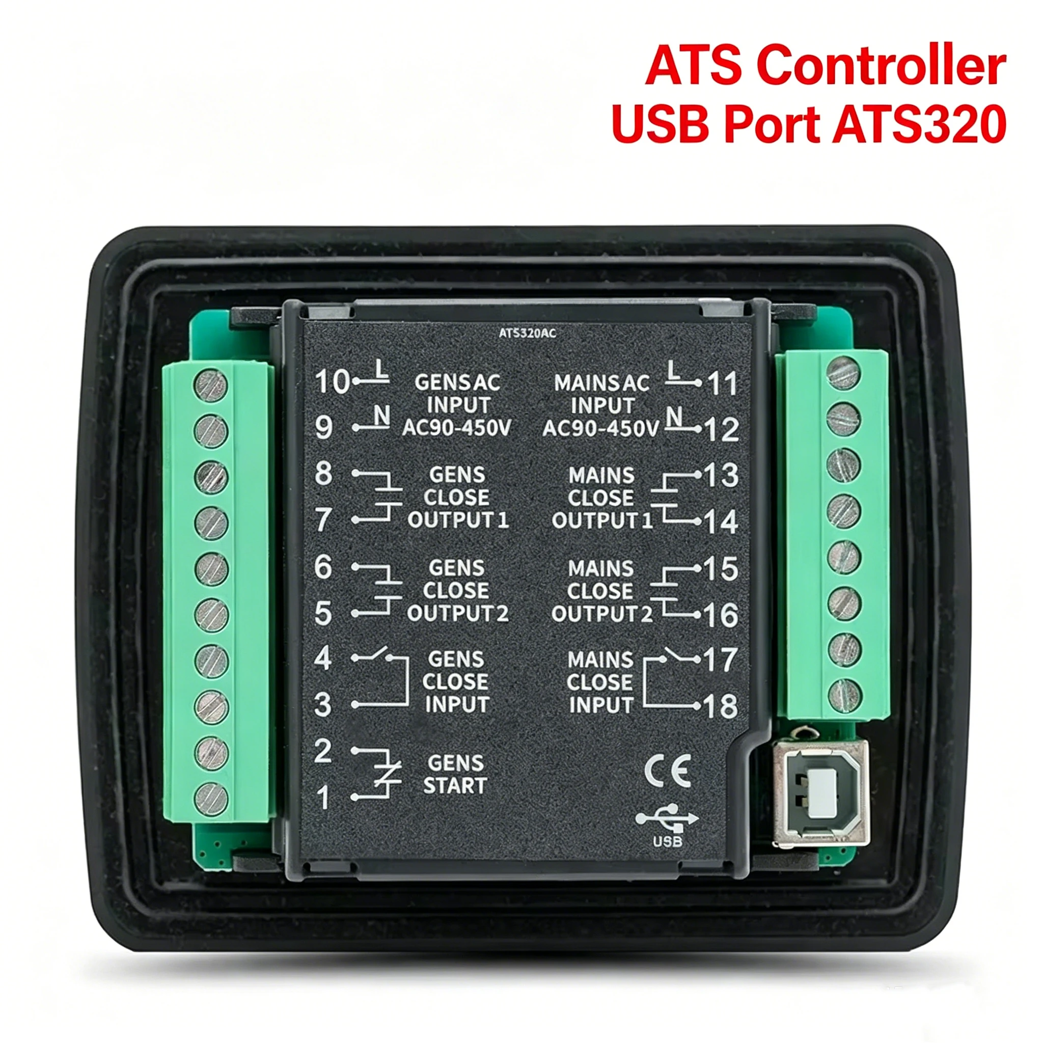 

Mebay ATS320 ATS Automatic Transfer Switch Control Module Generator Spare Parts