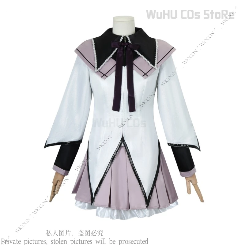 Akemi Homura Puella Anime Magi Cos Madoka Woman Magica Cosplay Costume Wig Combat Clothing Comic-Con Character Role Play