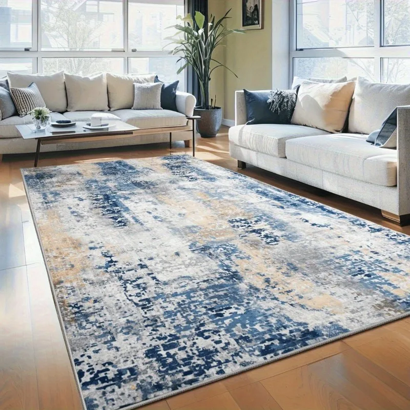 

Abstract Art Painting Print Carpets Living Room Non-Slip Area Rugs for Home Bedroom Kitchen Doormat Machine Washable Floor Mat