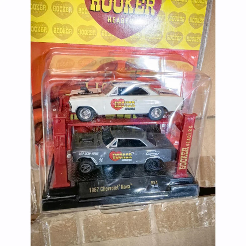 M2 1/64 1967 NOVA Muscle Car Alloy Car Model Static Collection Decorated Holiday Gifts Toys