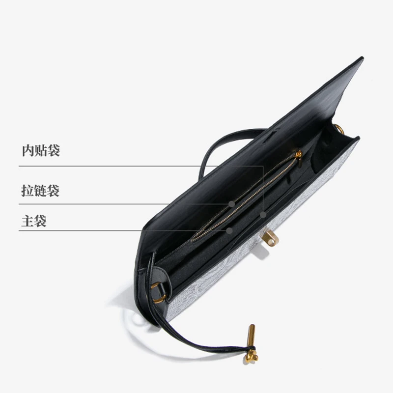 Top-Handle Bag For Women Evening Handbag Long Purse, Serpentine Pattern Lady Crossbody Shoulder Bags Fashionable Party Handbag
