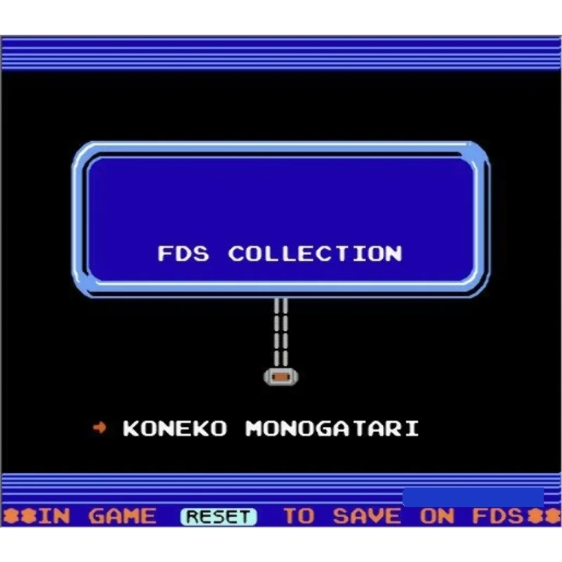 Koneko Monogatari Japanese ( FDS Emulated ) Game Cartridge for FC Console 60Pins Video Game Card