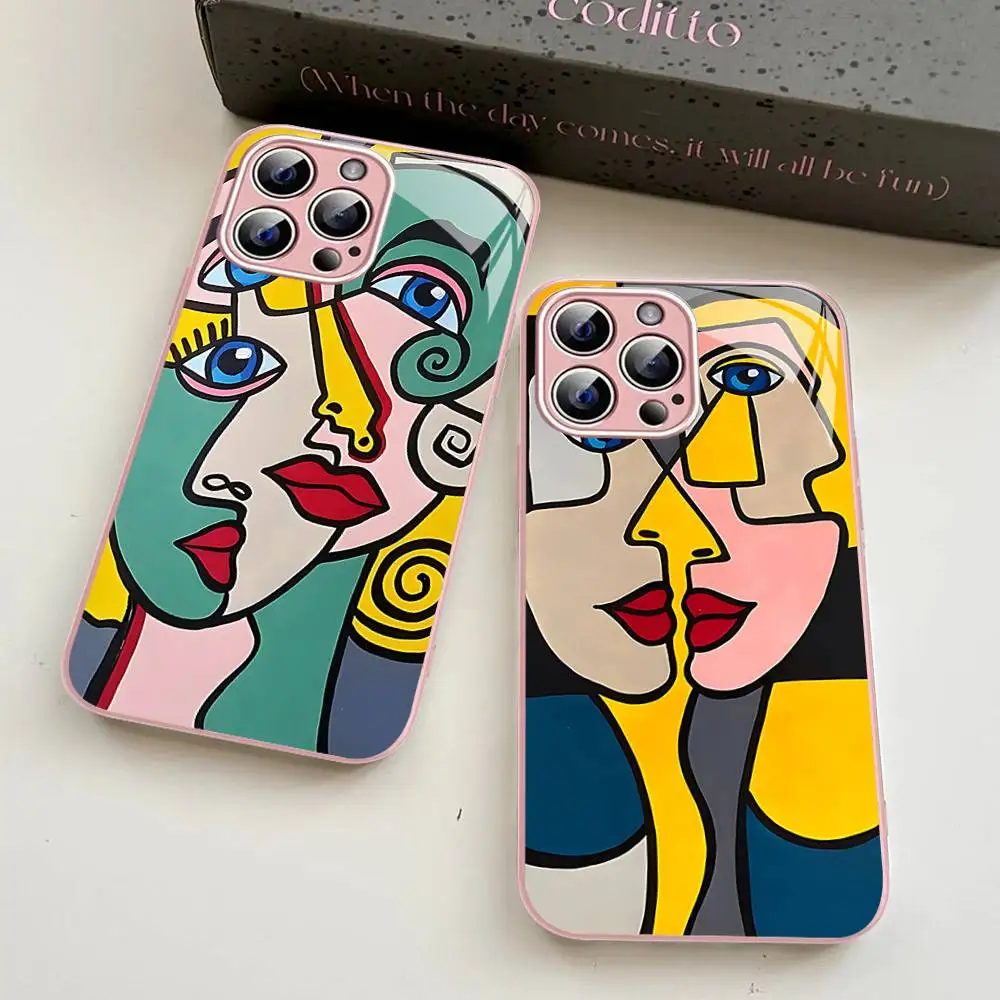 

Artist Pablo Picasso Tempered Glass For Iphone 14 13 12 11 Pro Mini XS MAX 14Plus X XS XR Cover