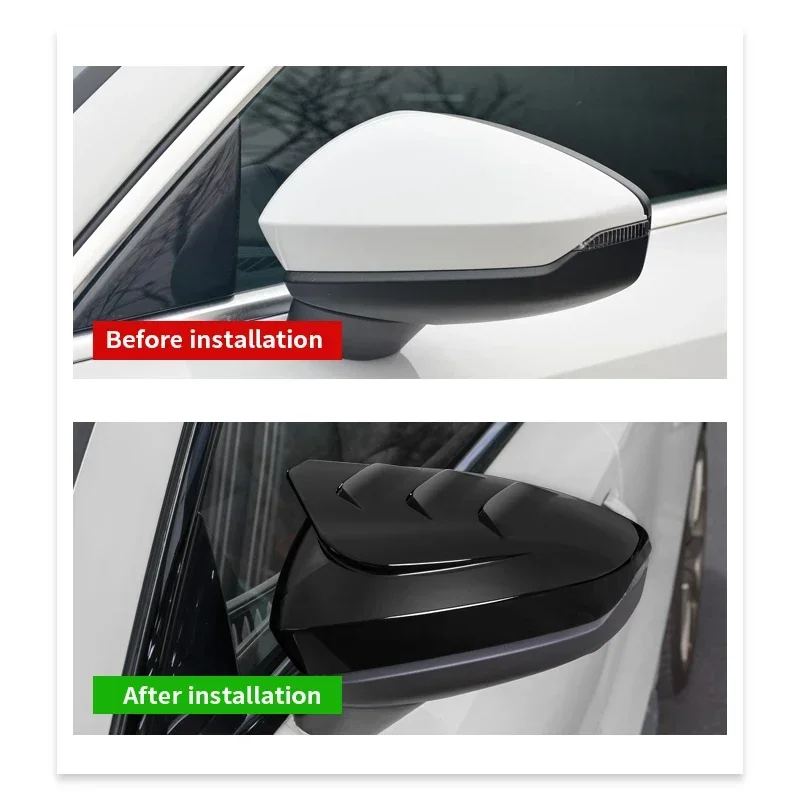 For Audi A3 8Y 2021 2020 Sportback Limousine Sedan Rearview Mirror Cover Carbon Fiber Pattern Car Exterior Accessorie