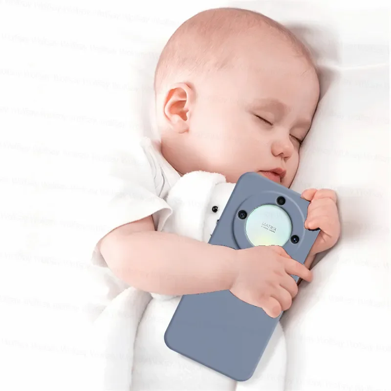 Honor X9 용 오리지널 충격 방지 액체 실리콘 케이스, Honor X7a X8a X9 용 TPU 폰 후면 커버