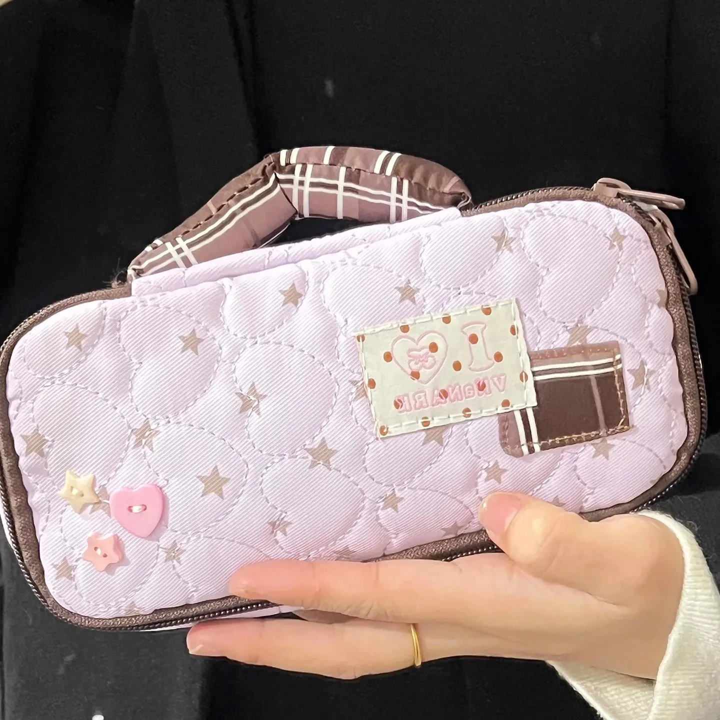 Kawaii Japanese-Style Pencil Tote & Makeup Bag