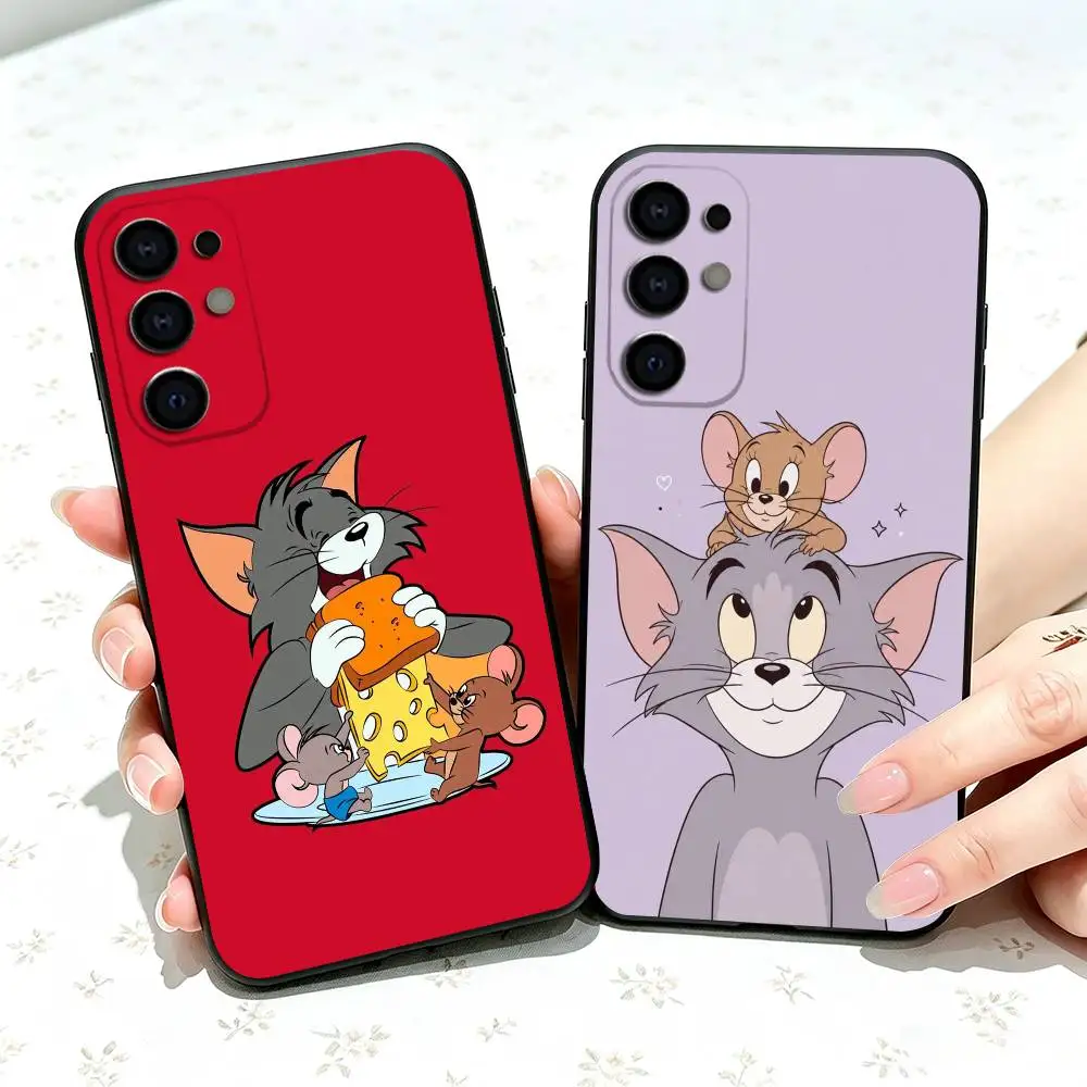 Funny T-Toms Cute J-Jerrys  Phone Case For Samsung S25,S24,S21,S22,S23,S30,Ultra,S20,Plus,Fe,Soft Silicone Black Cover