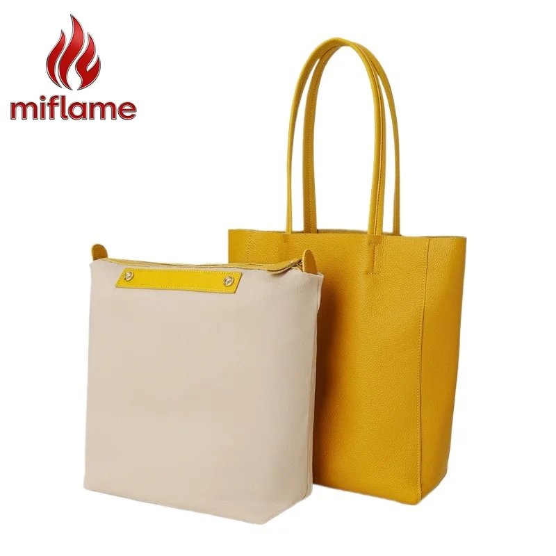 Timeless Minimalist Work Tote Bag for Women Genuine Leather Spacious Interior Multiple Pockets Luxury Designer Handbag