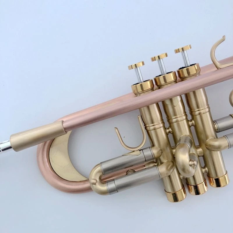 Matte aggravated B-flat professional trumpet jazz instrument copper antique brushed craft high-quality tone Trumpet horn