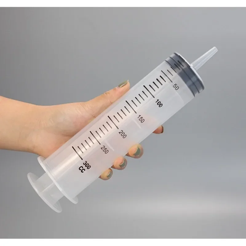 Large Capacity Vacuum Syringe 100/200/300/500ml Reusable Syringe Oil Pump with 1m Hose Pet Nutrition Feeding Metering Pump