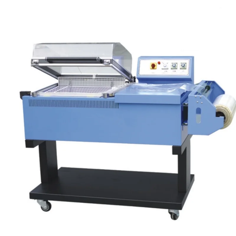 2-In-One Integrated Sealer Heat Shrink Wrapping Machine Adjustable Temperature Mobile Base Gift Box Packaging Customized