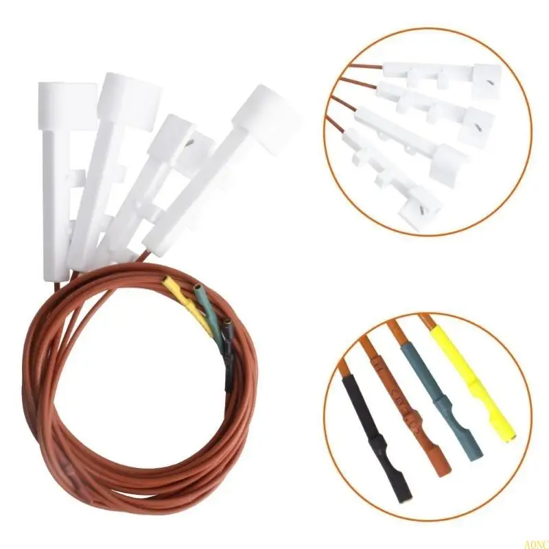 مجموعات استبدال شواية الغاز العامة A0NC مع أسلاك القطب الكهربائي ومفاتيح زر الضغط لإصلاح الشواء II #5