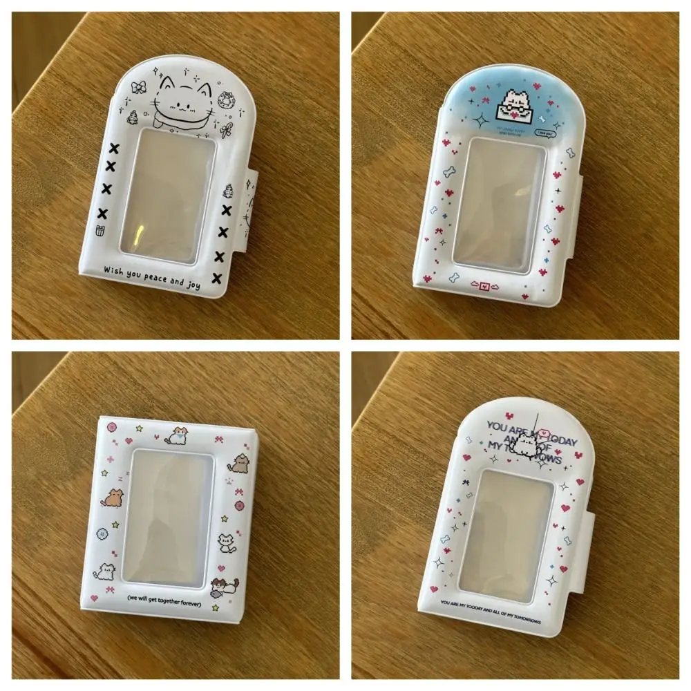 New Cute Cat Card Album 3 Inch PVC Idol Card Collect Book Mini with 20 Internal Pages Collectible Card Album Unisex