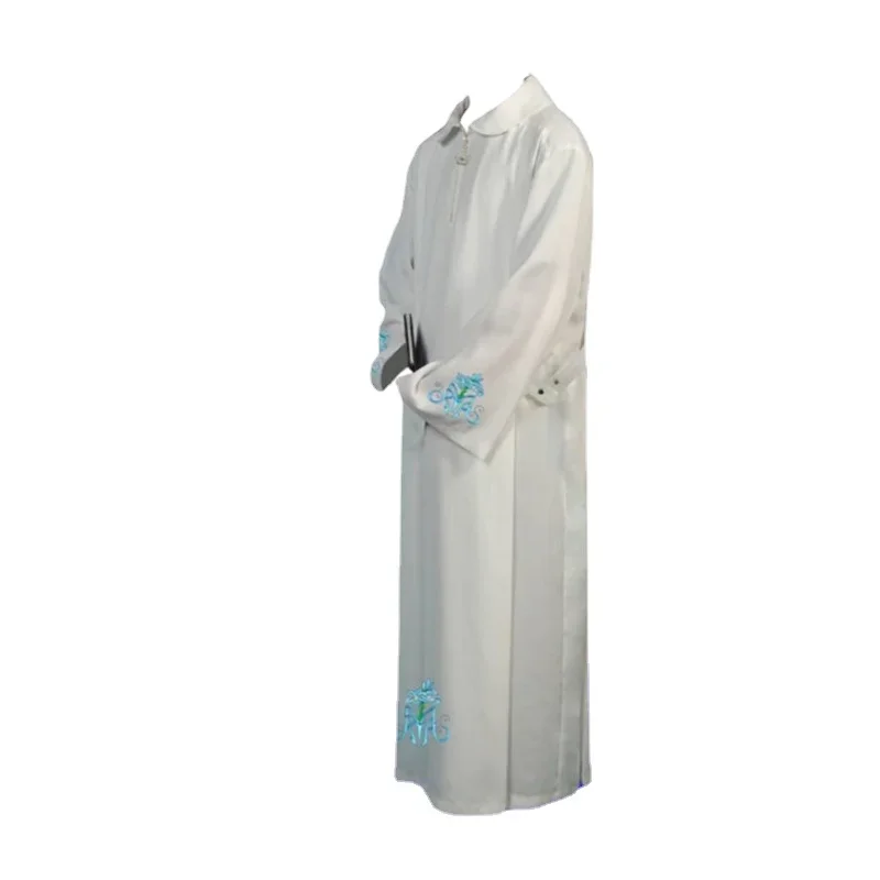 Priest ALB Church Garment Clergy Alb Priest White Vestment Worship Albs Robe Gown Clerical Liturgical Clothing Pastor