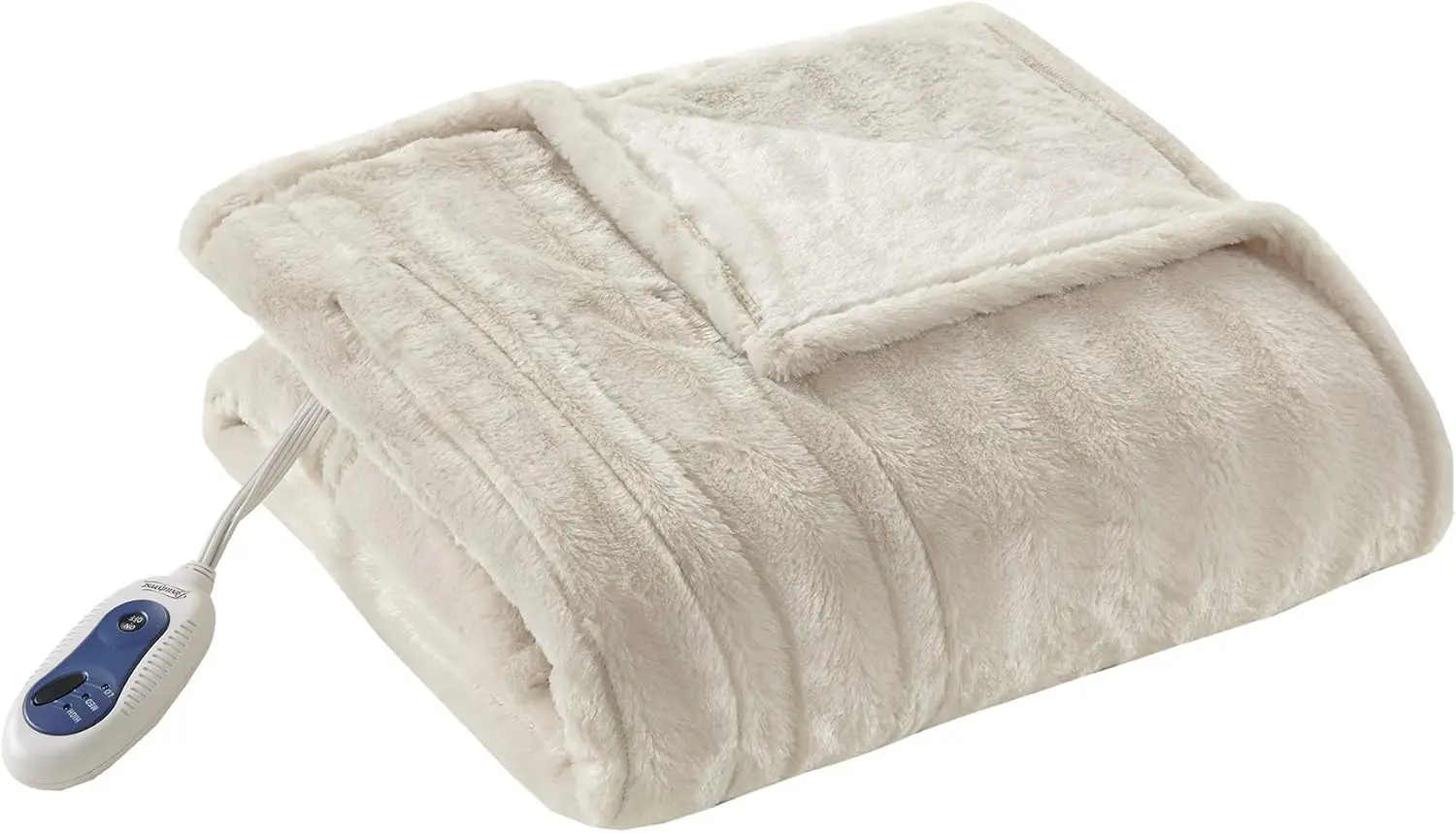 

Luxury Oversize Electric Throw Blanket with 3 Heat Settings, Auto Shut-Off, Ultra Soft Faux Fur for Bed and Couch