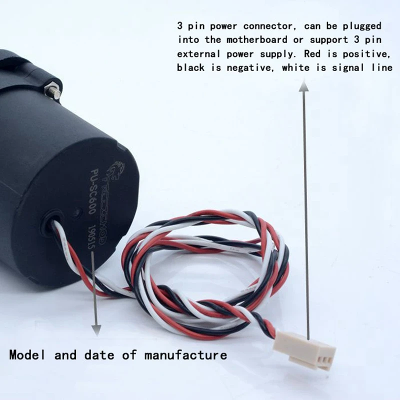 FREEZEMOD PU-SC600 Computer Water Cooling Brushless DC Water Pump With Speed Line Damping Ceramic Shaft Core