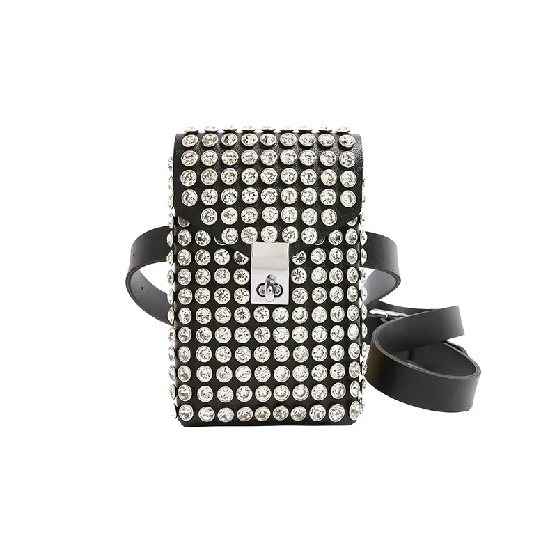 Women's Diamond Crossbody Shoulder Bag Fashion Ins Waist & Chest Bag Stylish Trendy Accessory for Ladies